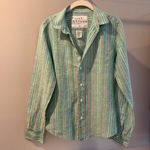 Frank & Eileen Linen Button Shirt Size M